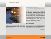 Tablet Screenshot of halcyongroup.net